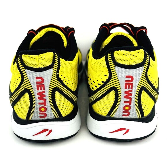 Newton Kismet Mens Sneakers Size 8 Yellow Red Mesh Running Shoes MO11915 - Picture 4 of 11